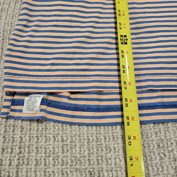 Peter Millar Striped Polo Shirt Men's Size Large 100% Cotton - Picture 4 of 5
